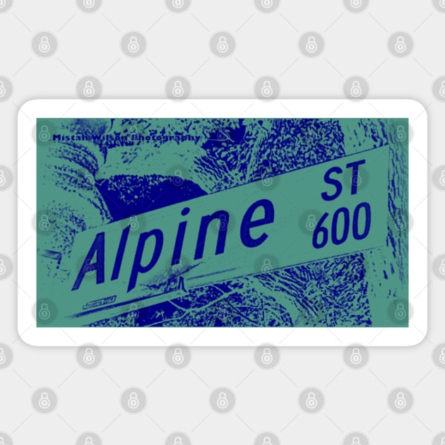 Alpine Street, Pasadena, CA by MWP Sticker by MistahWilson